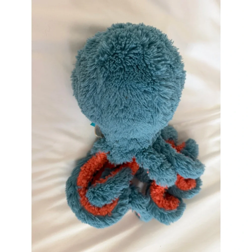 Manhattan Toy Company Teal Blue Coral Orange Octopus Plush Stuffed Animal 2020